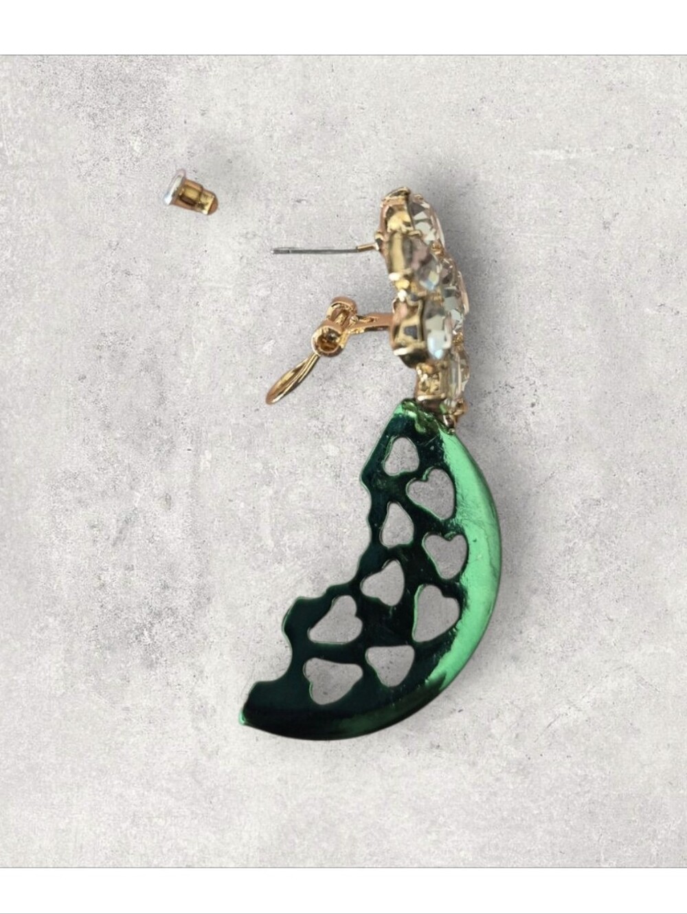 Betsey Johnson Faux Stone Backyard Watermelon Drop Earrings - Picture 7 of 7